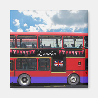 Imã Red London Bus Double Decker