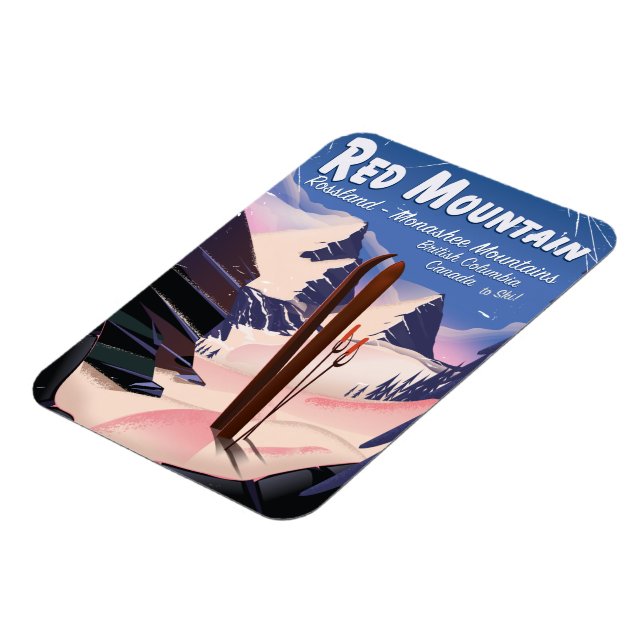 Ímã Red Mountain British Columbia, Canadá, poster de e (Left Side)