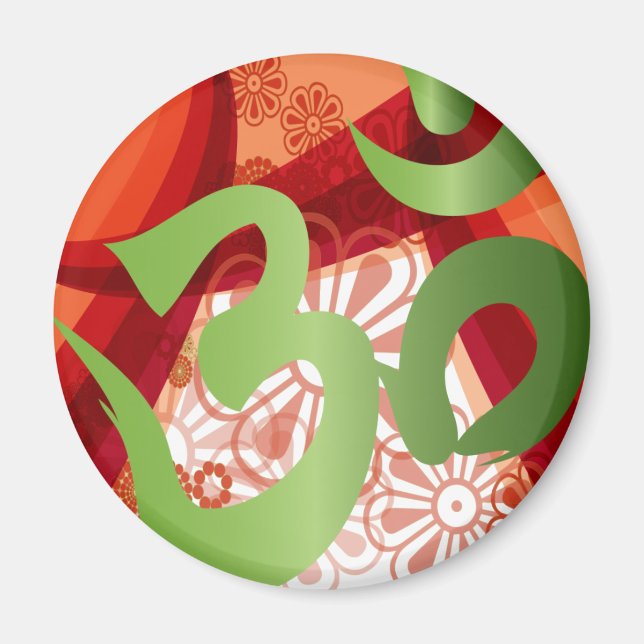 Imã Red-Orange-Bg_Green-Om (Frente)