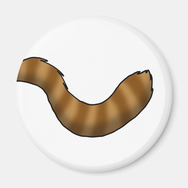 Imã Red Panda Tail (Frente)