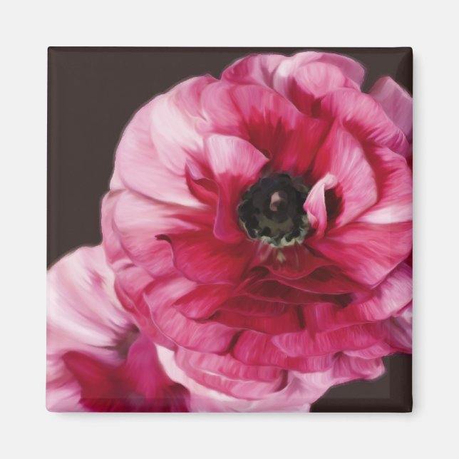 Imã Red Ranunculus (Frente)