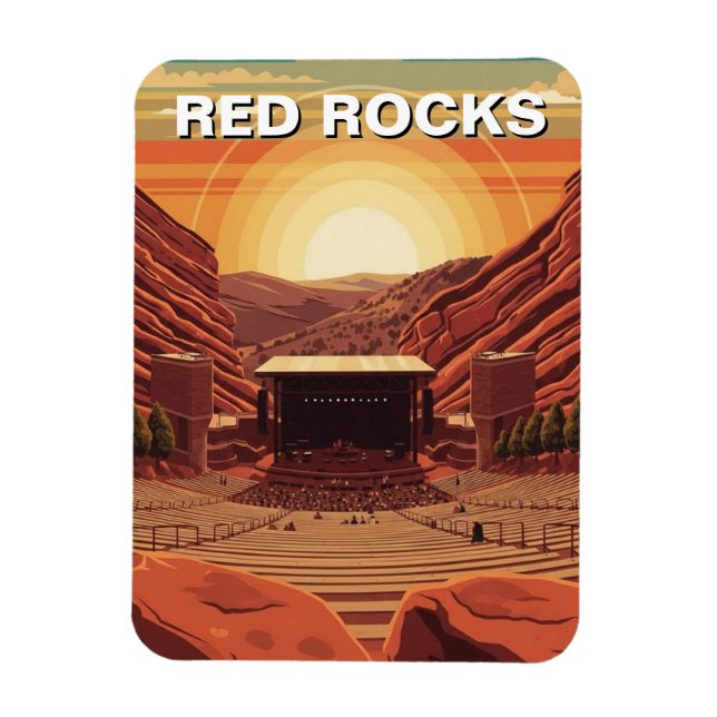 Ímã Red Rocks Amphitheater Colorado (Vertical)