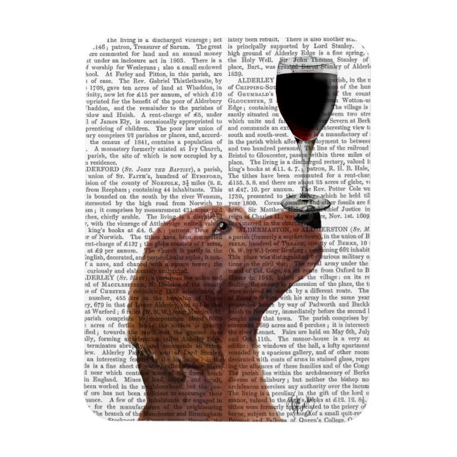 Ímã Red Setter Dog Au Vin (Vertical)