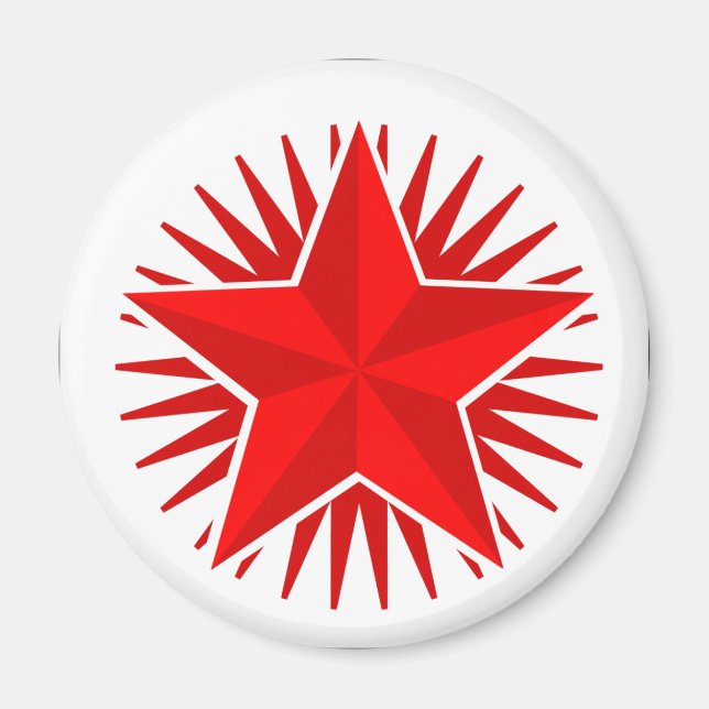 Imã Red Star Magnet (Frente)