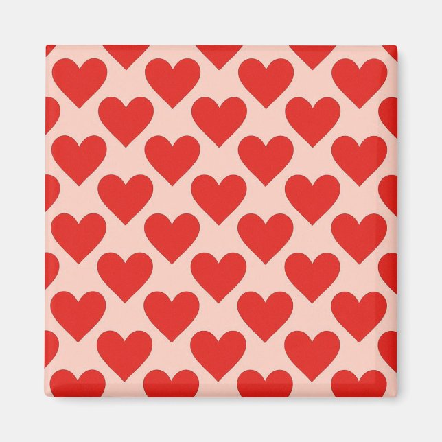 Imã Red, traditional Valentine's day heart (Frente)