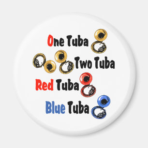 Imã Red Tuba Blue Tuba