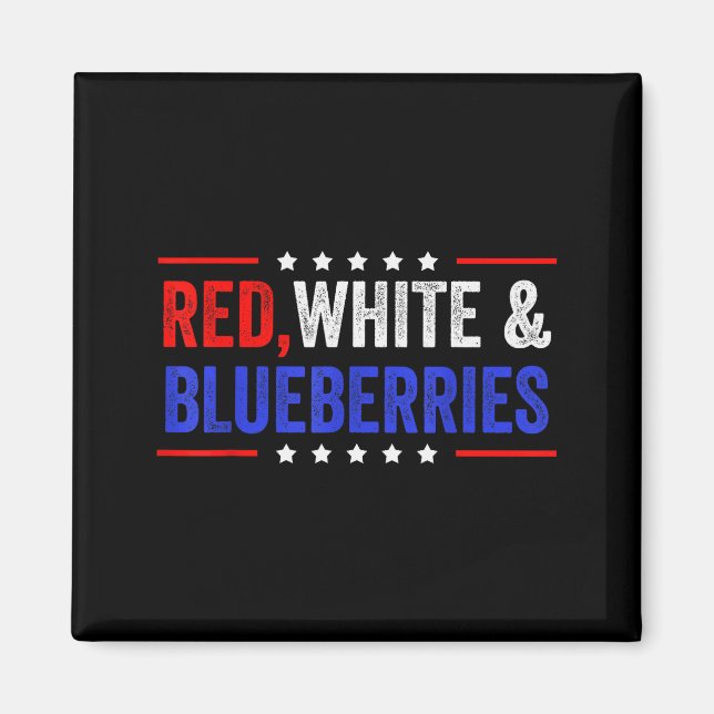 Imã Red, White And Blueberries Patriot Dom 2025  (Frente)