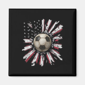 Imã Red-white-blue Soccer Ll Explosion Grunge Street S
