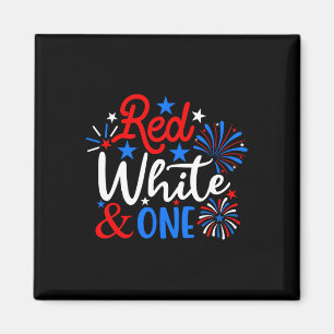 Imã Red White E Um Patriota Do primeiro aniversario De