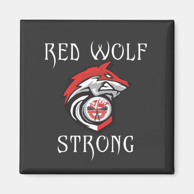 Imã Red Wolf Strong (Frente)