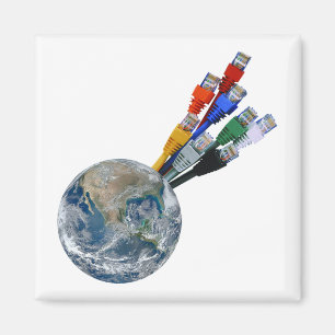 Imã Rede Ethernet conectada à Terra