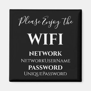Imã Rede WiFi e Senha Elegantes