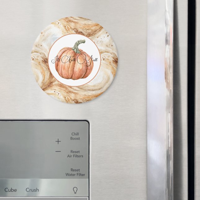 Imã Redemoinhos de Café com Abobrinha Outono Gente (In Situ (Fridge))