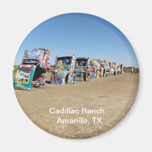 Imã redondo, ímã, Cadillac Ranch, Amarillo, Texas Mag