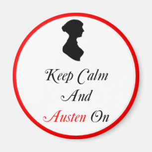 Imã Redondo mantenha a calma e o Austen no ímã