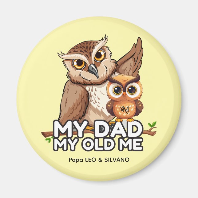 Imã Redondo: Meu Pai Meu Velho Eu (amarelo) (Frente)