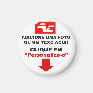 Imã Redondo Personalizado - Pequeno - 3,2 Cm