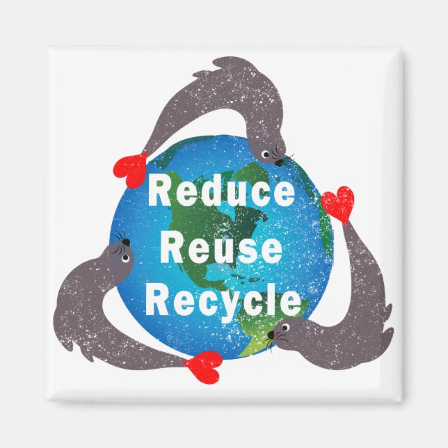 Imã Reduza o Reciclar de reutilização (Frente)