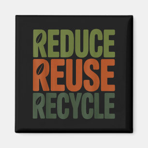 Imã Reduzir reutilizar reciclar eco-friendly dia da te