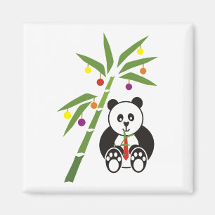 Imã Refeição do Natal da panda