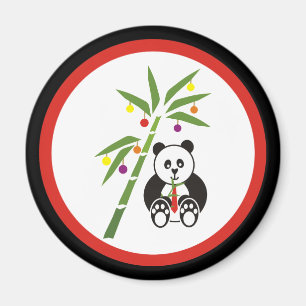 Imã Refeição do Natal da panda!