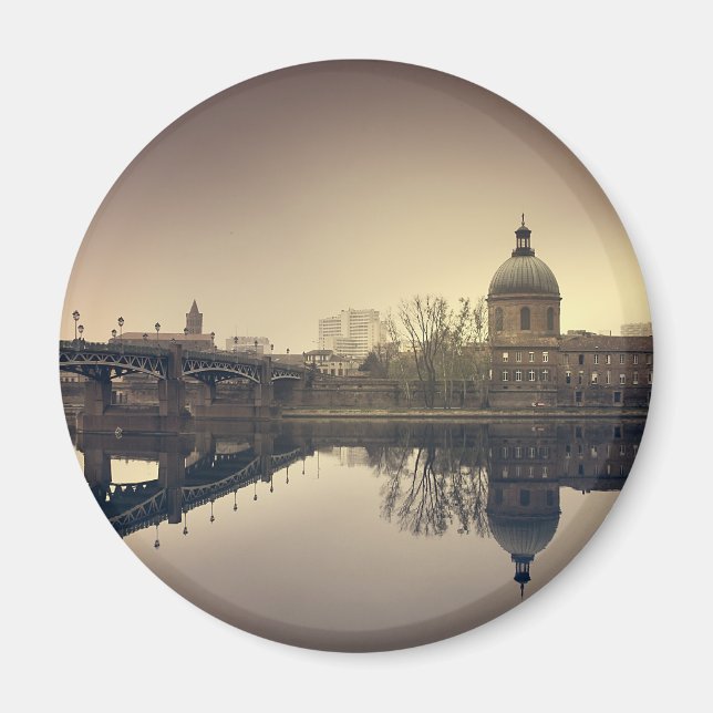 Imã "Reflets sur la Garonne - Toulouse" (Frente)