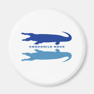 Imã Reflexão Crocodilo (Azul)