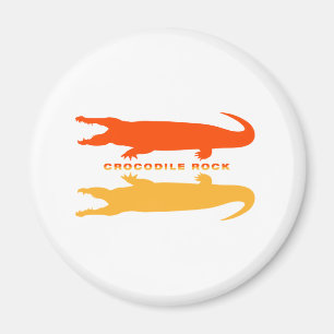 Imã Reflexão Crocodilo (Laranja)