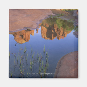Imã Reflexão da rocha da catedral, Sedona, arizona