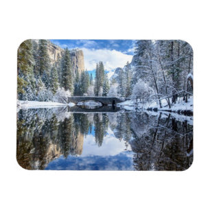 Ímã Reflexão do inverno em Yosemite