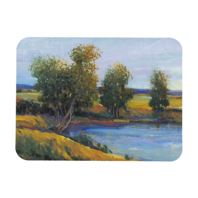 Ímã Reflexão II da árvore (Horizontal)