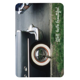 Ímã Reflexão sobre a visão de pássaros nos pneus de pa