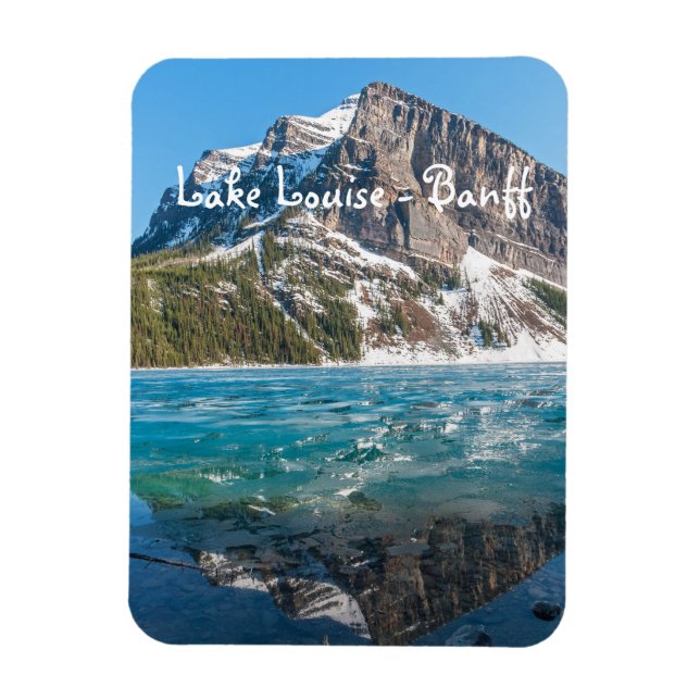 Ímã Reflexão sobre o lago Louise - Banff NP, Canadá (Vertical)