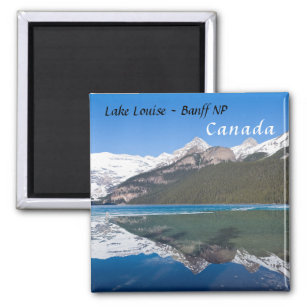 Imã Reflexão sobre o lago Louise - Banff NP, Canadá
