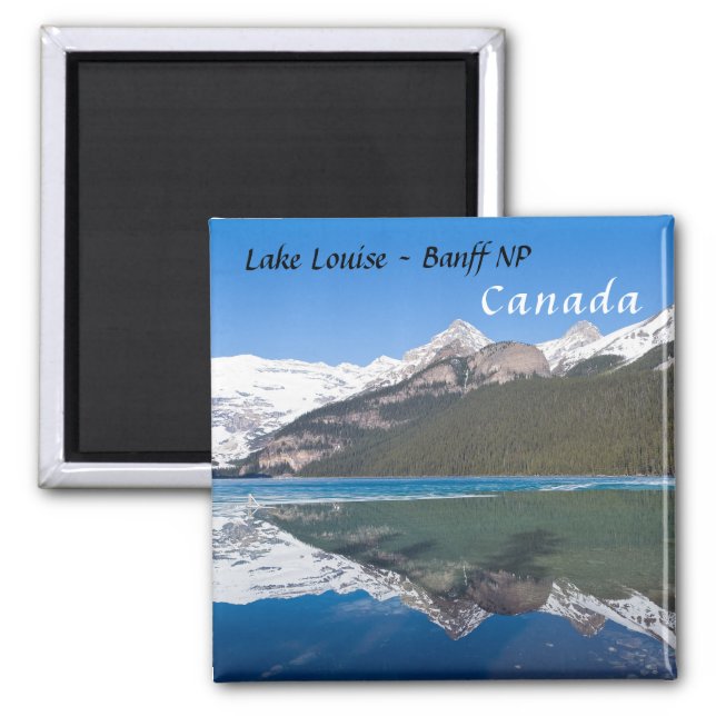 Imã Reflexão sobre o lago Louise - Banff NP, Canadá (Frente)