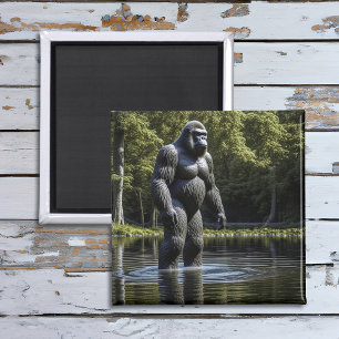 Imã Reflexo de Bigfoot na água