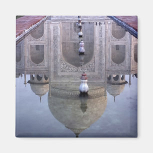 Imã reflexo do Taj Mahal, Agra, Uttar Pradesh,