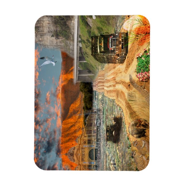 Ímã REFLEXÕES DA Rota Oodnadatta da OZ (Vertical)