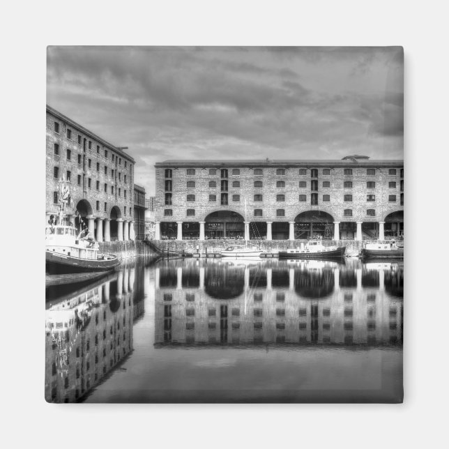 Imã Reflexões de Albert Dock Liverpool (Frente)