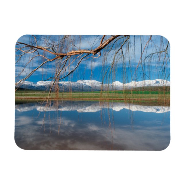 Ímã Reflexões de inverno. Ceres, distrito de Boland (Horizontal)