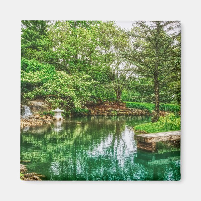 Imã Reflexões primavera Verde (Frente)