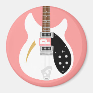 Imã Refrigerador da guitarra do pop art do Británico