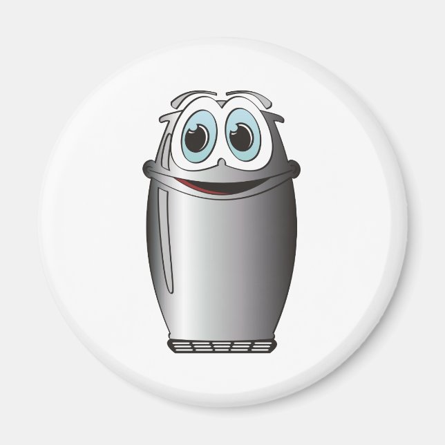 Imã Refrigerador de Cartoons de Aço Inoxidável (Frente)