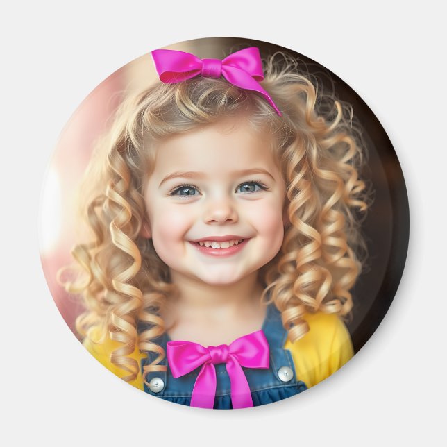Imã Refrigerador de Fotos Personalizado (Frente)