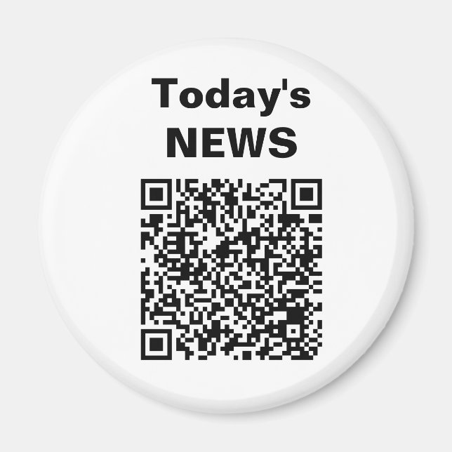 Imã Refrigerador de NOTÍCIAS de hoje (Frente)