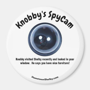 Imã Refrigerador divertido SpyCam Shelby de Knobby