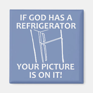 Imã Refrigerador do Deus Cristão Sua Imagem