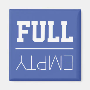 Imã Refrigerador   do divertimento vazio ou cheio