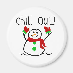 Imã Refrigere para fora o boneco de neve