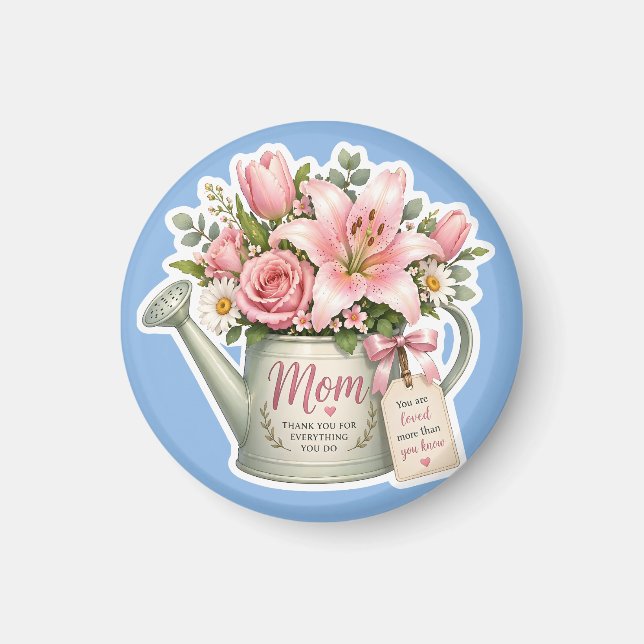 Imã Regador de Flores da Mamãe (Frente)